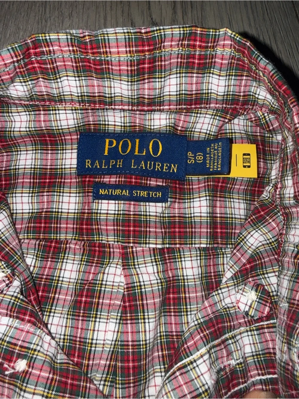 Preppy Ralph Lauren holiday Plaid Button-Down Shirt